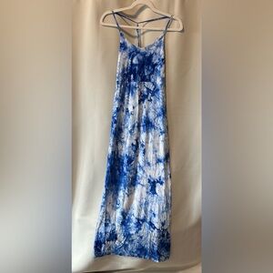 Tie die maxi dress size S